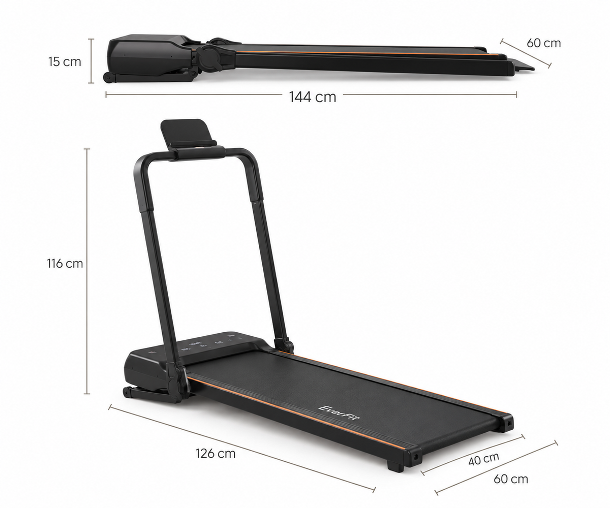 Incline Walking Pad Treadmill with Handrail