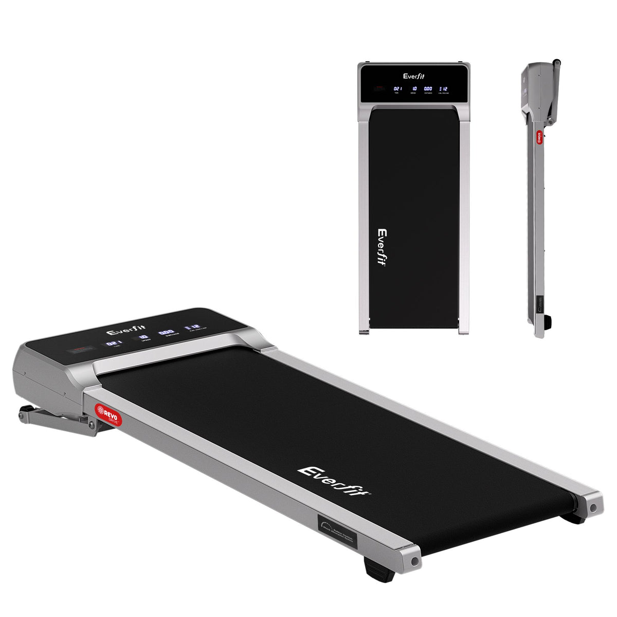 Under-Desk Incline Walking Pad in Grey