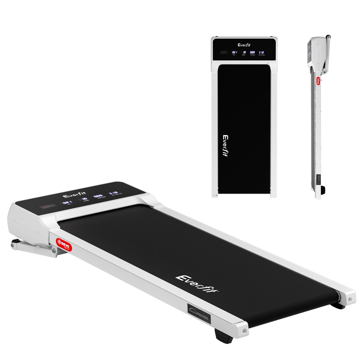 Under-Desk Incline Walking Pad in White