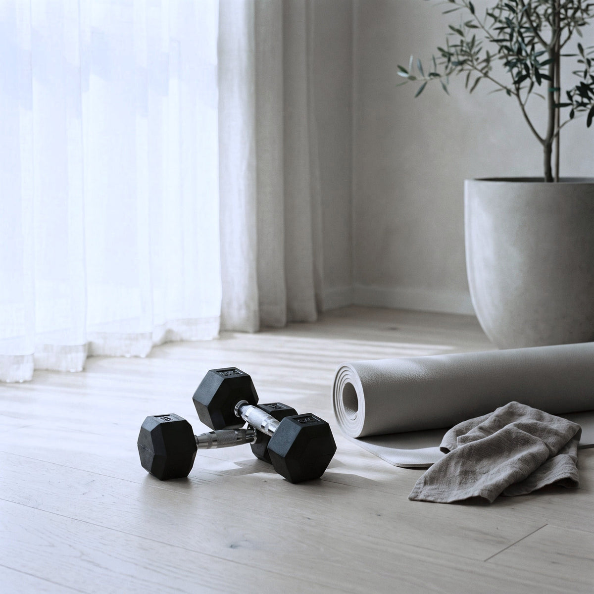 Alyn Haus Rubber Hex Dumbbells (Pair)